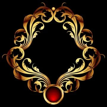 Ornate frame Stock Illustration