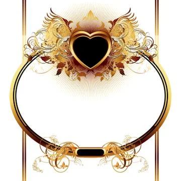 Ornate frame Illustrazione stock