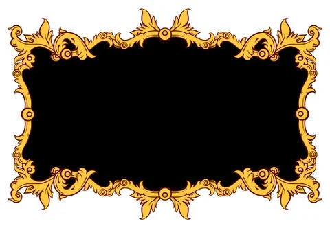 Ornate frame Stock Illustration