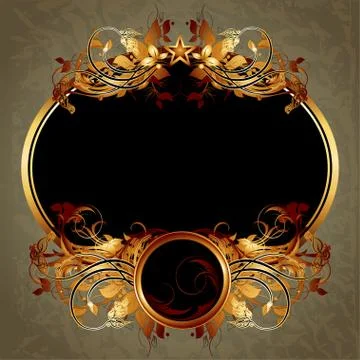 Ornate frame Illustrazione stock