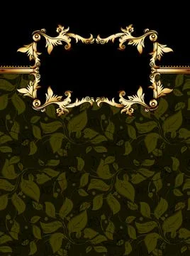 Ornate frame Stock Illustration