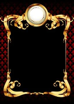 Ornate frame Stock Illustration