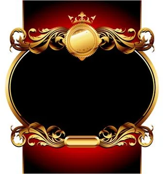 Ornate frame Stock Illustration