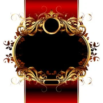 Ornate frame Stock Illustration