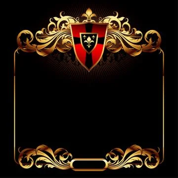 Ornate frame Stock Illustration