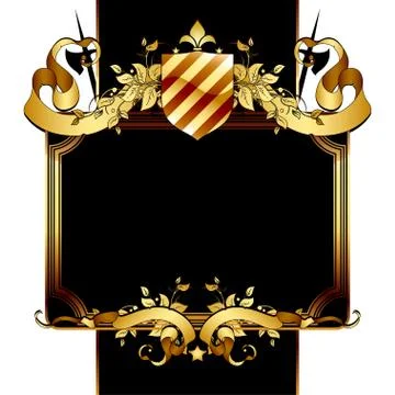 Ornate frame Stock Illustration