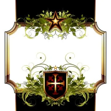 Ornate frame Stock Illustration