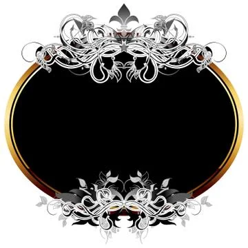 Ornate frame Stock Illustration