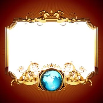 Ornate frame Stock Illustration