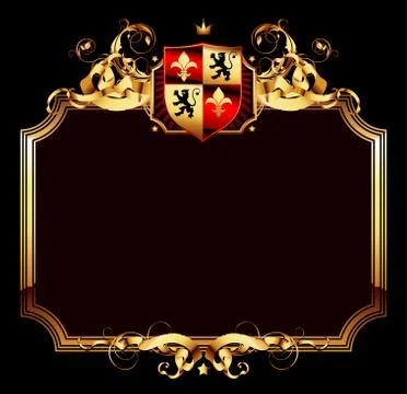 Ornate frame Stock Illustration