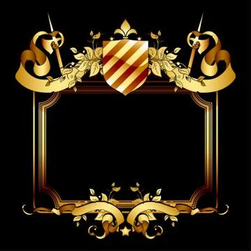 Ornate frame Stock Illustration