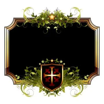 Ornate frame Stock Illustration
