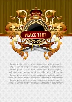 Ornate frame Stock Illustration