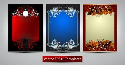 Ornate frames Illustrazione stock