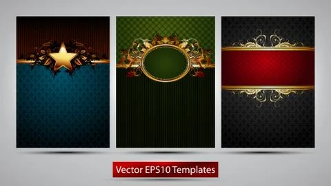 Ornate frames Stock Illustration