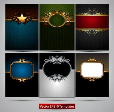 Ornate frames Stock Illustration