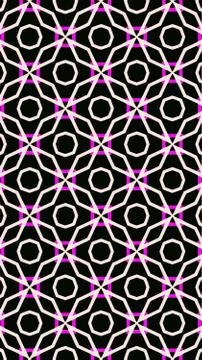 Ornate geometric pattern and abstract colored background Illustrazione stock