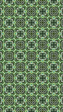 Ornate geometric pattern and abstract colored background Stock Illustration