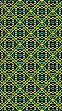 Ornate geometric pattern and abstract colored background Stock Illustration