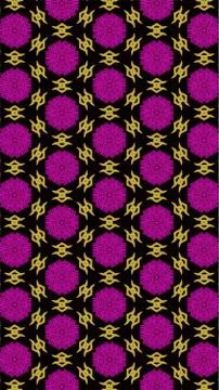 Ornate geometric pattern and abstract colored background Stock Illustration