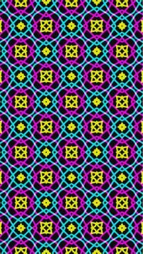 Ornate geometric pattern and abstract colored background Stock Illustration