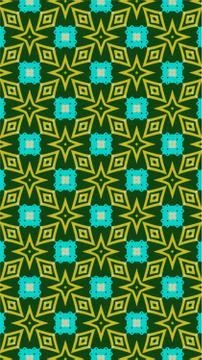 Ornate geometric pattern and abstract colored background Stock Illustration