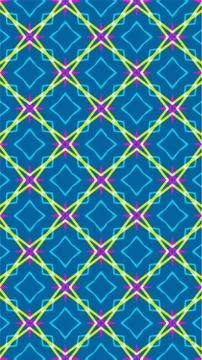 Ornate geometric pattern and abstract colored background Illustrazione stock