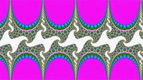Ornate geometric pattern and artfully abstract multicolored background Stock Illustration