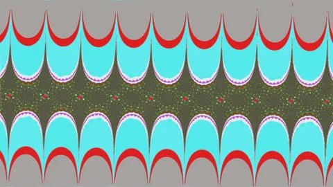 Ornate geometric pattern and artfully abstract multicolored background Stock Illustration