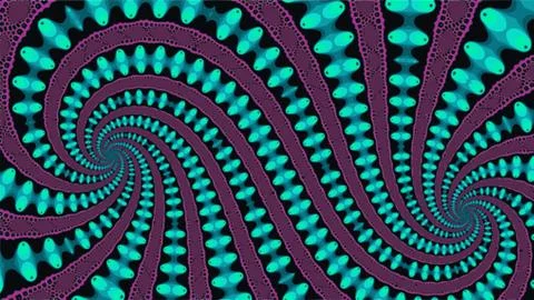 Ornate geometric wide pattern and artfully abstract multicolored background Stock Illustration