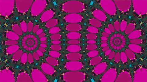 Ornate geometric wide pattern and artfully abstract multicolored background Stock Illustration