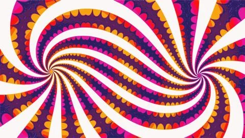 Ornate geometric wide pattern and artfully abstract multicolored background Stock Illustration