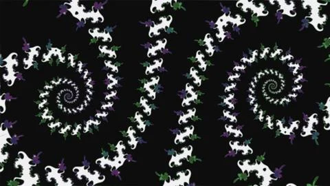 Ornate geometric wide pattern and artfully abstract multicolored background Stock Illustration