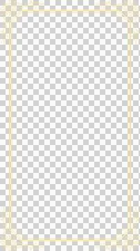 Ornate golden frame border is featuring floral scroll motifs in flat design, Stock Illustration