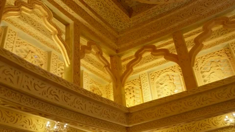Ornate Indian Arch Interior Vídeo Stock 328508354