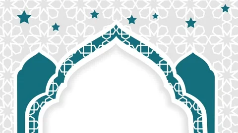 Ornate Islamic Archway Stock Footage 335622277