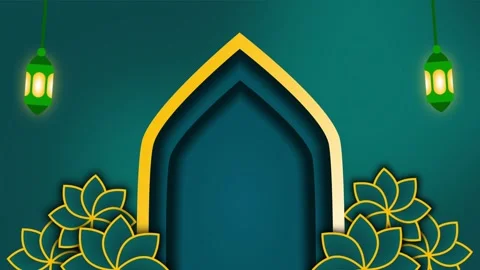 Ornate Islamic Archway Stock Footage 335622679