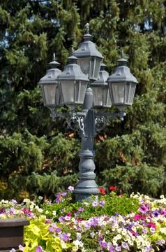Ornate lamppost Stock Photos