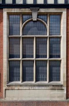 Ornate leaded window Stock Photos