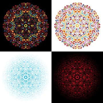 Ornate mandala Stock Illustration