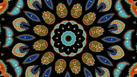 Ornate mandala loop background Stock Footage 131002529