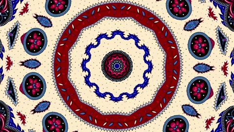 Ornate mandala loop background Stock Footage 131781114