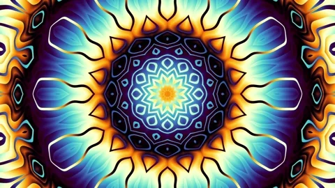 Ornate mandala loop background Video stock 146789364