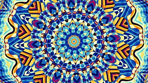 Ornate mandala loop background Video stock 206041391