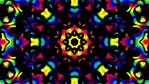 Ornate mandala loop background. Round transforming ornament. Seamless looping Video stock 248250933