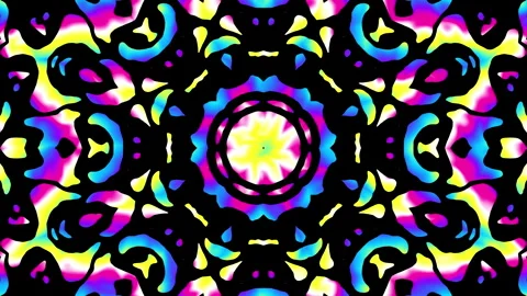 Ornate mandala loop background. Round transforming ornament. Seamless looping Stock Footage 248442019