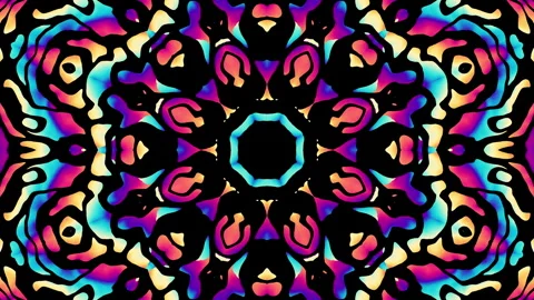 Ornate mandala loop background. Round transforming ornament. Seamless looping Stock Footage 248558136