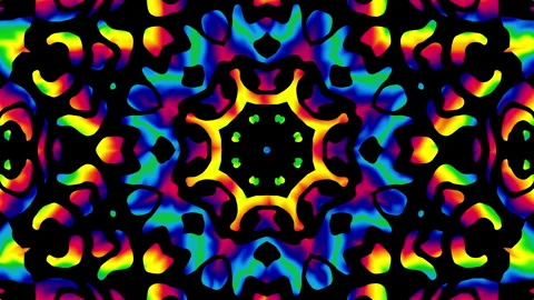 Ornate mandala loop background. Round transforming ornament. Seamless looping Stock Footage 248729012