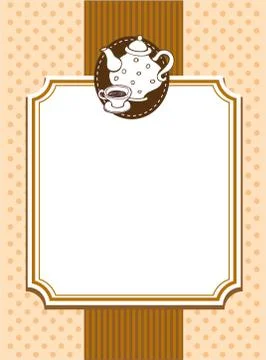 Ornate menu cover 스톡 일러스트