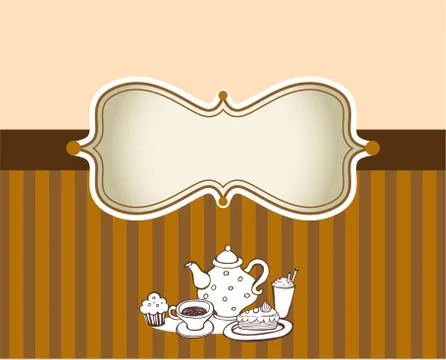 Ornate menu cover 스톡 일러스트